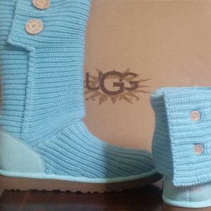 COPY - NWT, UGG AustraliaTurquoise Cardy Knit Boots